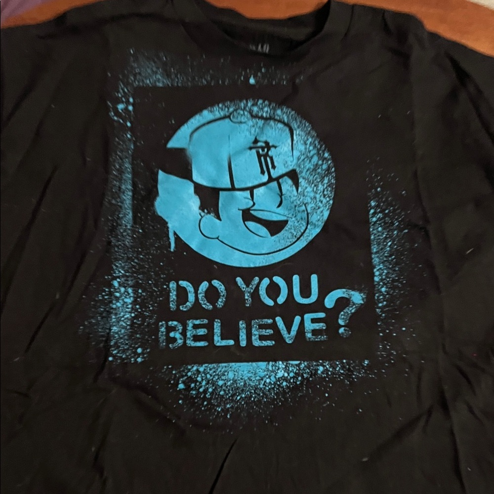 WWE Black and Blue Graphic Tee